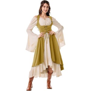 Costume de fête vintage pour femmes, costume de pirate, de fermière, de la période de la Renaissance, WDEC-055 - Product Image 4