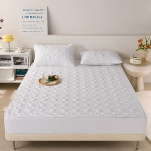 Coprimaterasso Trapuntato Impermeabile Personalizzato, Rivestimento <span class=keywords><strong>Letto</strong></span> in Cotone Lavato, Imbottito, Misura Singola/<span class=keywords><strong>Matrimoniale</strong></span>, Origine Cina - Product Image 1