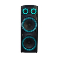 Altavoz Inalámbrico de Alta Potencia para Fiestas, Parlante de 2x10 Pulgadas, 1000W, Función TWS, Caja de Altavoz Grande de Madera para Karaoke