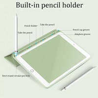 Étui de protection en cuir Pu avec porte-crayon, doublure peau épaisse, doux, pour Ipad Air 4, 2020/10.9 pouces, couverture pliable