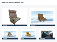 Siège de transport Asia YT02 (F02N) pour bus, minibus et véhicule utilitaire léger