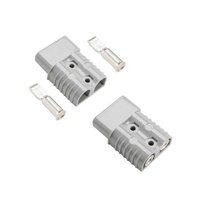 Prise de batterie bipolaire robuste en cuivre IP55 600V 2P pour vente en gros, mâle et femelle, 50A 120A 175A 350A