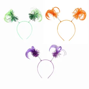 Mardi Gras Haarschmuck Pferdes chwänze Stirnbänder Eingewickeltes Haarband Kopf bedeckungen Zubehör Head Boppers für Kostüm party