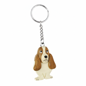 Portachiavi in Legno a Forma di Cane, Miniatura Intagliata, Regalo per Amanti degli Animali - Product Image 2