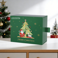 Emballage en carton personnalisé pour biscuits de Noël 2026, boîte en papier personnalisée avec ruban