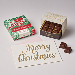 Cao Cấp Thiệp Chúc Mừng Thẻ In Bóng Cán Lời Mời Với Phong Bì Giấy Cá Nhân Thiết Kế Kỷ Niệm Thiệp Giáng Sinh - Product Image 1