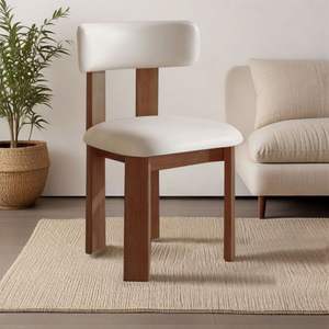 Ensemble <span class=keywords><strong>de</strong></span> <span class=keywords><strong>4</strong></span> <span class=keywords><strong>chaises</strong></span> <span class=keywords><strong>de</strong></span> salle à manger modernes en tissu, <span class=keywords><strong>chaises</strong></span> <span class=keywords><strong>de</strong></span> cuisine en bois massif rembourrées pour la salle à manger. - Product Image 4