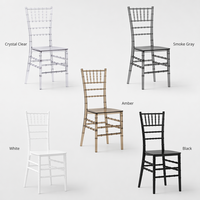 Chine Usine Moderne Hôtel En Vrac En Plastique Résine Adulte Chevalerie Chiavari Transparent Clair Hôtel Acrylique Chaises De Mariage pour Événements