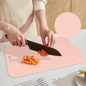 접이식 디자인 핸들 유연한 내구성 실리콘 도마 주방 도마 교수형 구멍이있는 보드 - Product Image 5