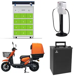 Elektrische Scooter Gedeeld Draadloos Laadstation 4-5-8-10-12-Slots Batterij Swap Station Voor Elektrische Motorfiets