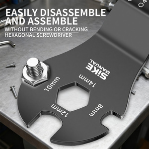 Venta Directa <span class=keywords><strong>de</strong></span> Fábrica: Destornillador Phillips Portátil Multifuncional, Llave Hexagonal Manual Plegable Delgada, DIY OEM, Prensado en Caliente - Product Image 2
