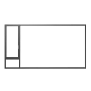 Tối giản đôi kính hợp kim chống va đập màn hình ngang Gấp Thép không gỉ hợp kim nhôm bên ngoài cho phòng ngủ - Product Image 2