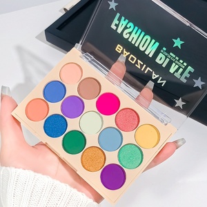 New 15 màu Eyeshadow Palette đa-sử dụng trái đất tone ánh sáng lung linh Matte trang điểm khô long lanh cho ánh sáng bán buôn - Product Image 2