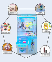 Personnalisation OEM ODM du fabricant Jouet d'arcade pour enfants Grue Poussoir à pièces Grue à monnaie Machine à griffes pour maison de poupées Vente