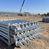 Pieu hélicoïdal industriel moderne galvanisé à chaud, à haute capacité de charge, pour fondations et ancrages au sol, destiné aux applications électriques et utilitaire