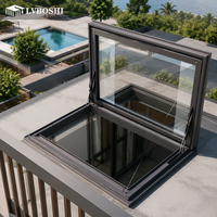 Système de fenêtre de toit à ouverture fixe Elite, conception modulaire préfabriquée pour architecture moderne sur mesure, utilisation en sous-sol, conception graphique