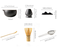 Offre Spéciale : Ensemble de 7 Pièces en Céramique Noire pour Matcha – Kit Chawan et Fouet à Matcha en Gros avec Coffret Cadeau