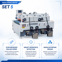 Mesin Pelapis UV Putty Roller CNC Cerdas untuk Persiapan Permukaan Furnitur di Pabrik Skala Besar