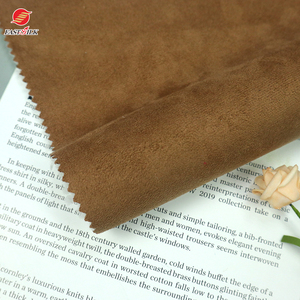 Personalizzazione vendita calda all'ingrosso in pile di poliestere sherpa bonded knit <span class=keywords><strong>faux</strong></span> suede tessuti per cappotto invernale - Product Image 6