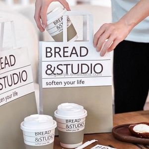 Sacs d'emballage alimentaire pour restaurant sur mesure en gros, sacs à emporter jetables, sacs en non-tissé enduits, isolation thermique - Product Image 5