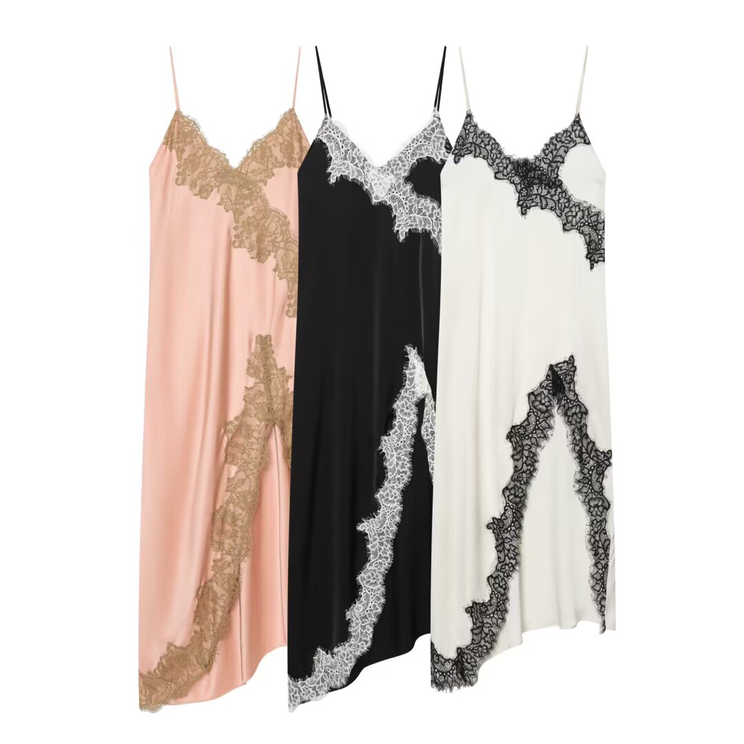 Sexy Satin Lace Slip Dress - Hot Sale Women's Nightwear