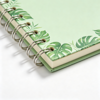 Carnet à spirales personnalisé avec impression sur mesure, 160 pages, papier épais, journal personnalisé pour écrire, dessiner, cadeaux de boutique, carnets