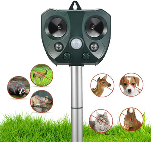 Solar Ultrasonic Animal Repeller Pest Control Raccoon Repellent Squirrels Animal Repeller Sensor Skunk Rodent Bird Control - Product Image 1