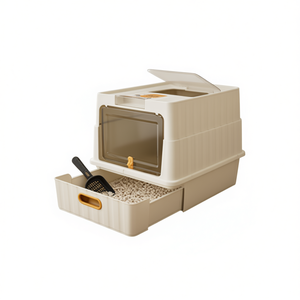 Lettiera per gatti Purrfect Drawer 65L in plastica, manuale, con vassoio rimovibile e paletta inclusa - Product Image 1