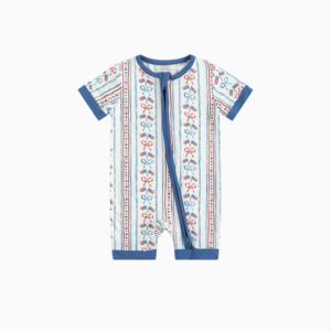 Miozing - Mono de Verano Elástico y Transpirable para Bebé, <span class=keywords><strong>Ropa</strong></span> de Bambú, Boutique de Bebés, Venta al por Mayor, Éxito de Ventas del Día de la Independencia - Product Image 2