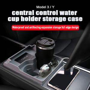 กล่องเก็บของคอนโซลกลางในรถยนต์แบบซิลิโคนอเนกประสงค์ <span class=keywords><strong>ราคา</strong></span>โรงงาน สำหรับรถยนต์เทสล่า รุ่น 3Y - Product Image 4