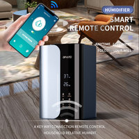 Humidificateurs pour chambre Humidificateurs à brume froide et chaude à ultrasons, diffuseur d'huiles essentielles avec télécommande Capacité de 4L