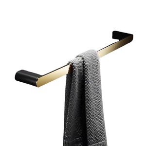 Juego de Accesorios de Baño Estándar, Cobre Cepillado, Negro Dorado, Moderno, Minimalista, Montado en la Pared, Juego de 6 Piezas - Product Image 3