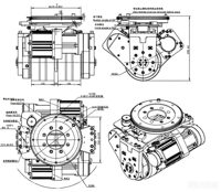 Module de roue motrice omnidirectionnelle AGV industrielle à haut rendement et faible bruit de roulement pour la manutention logistique