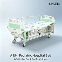 Bestseller Lisen A15-I Hochwertiges Verstellbares Doppelfunktions-Kinderkrankenhausbett Metall Blau 1 Jahr Garantie