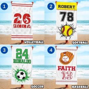 Serviette de plage sportive à séchage rapide personnalisée turque avec logo et design personnalisés - Cadeau super doux pour le volley-ball, le football, le basketball et plus encore - Product Image 2