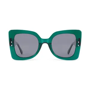 European And American Style Oversized Sunglasses Square Big Frame Colorful Sun Glasses Oculos Unisex