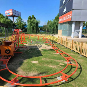 Il miglior brivido all'aperto e in acciaio giostre fiera attrazioni cortile piccoli Mini bambini che girano montagne russe per i bambini - Product Image 5