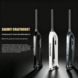 <span class=keywords><strong>Fourche</strong></span> de VTT professionnelle entièrement en fibre de carbone <span class=keywords><strong>rigide</strong></span> <span class=keywords><strong>29</strong></span> pouces avec axe traversant et frein à disque T800 pour vélos de route, de montagne et hybrides XC - Product Image 4