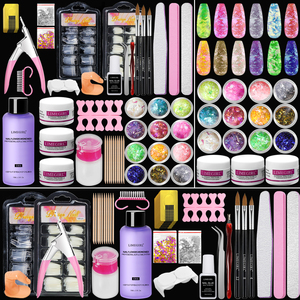 Kit de Polvo Acrílico para Extensión de Uñas, Herramientas Profesionales de Manicura para Principiantes, Práctica Manual |   Regalo para Decoración de Uñas - Product Image 1