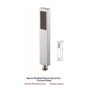 Soffione doccia circolare in acciaio inossidabile 304, soffione doccia a mano con getto potenziato, soffione doccia a spirale moderno e minimalista - Product Image 2