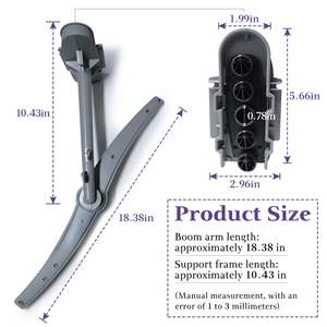 Ensemble de bras de pulvérisation supérieur pour lave-vaisselle 00745856 compatible avec Bosch, en plastique, pour usage domestique - Product Image 2