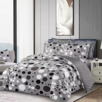 Ensemble de draps de lit personnalisé 5 pièces de haute qualité, populaire au Ghana, 1 drap de lit avec 4 taies d'oreiller