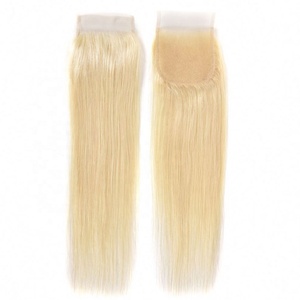 Cheveux humains brésiliens de haute qualité 613 lisses 13x4 pour extensions de cheveux, fermeture 4x4 HD 100% vierge Remy 150% de densité - Product Image 4