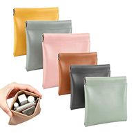 Petite trousse de maquillage en cuir PU avec logo personnalisé, fermeture à pression, pochette de rangement pour rouge à lèvres, mini sacs cosmétiques pour porte-monnaie