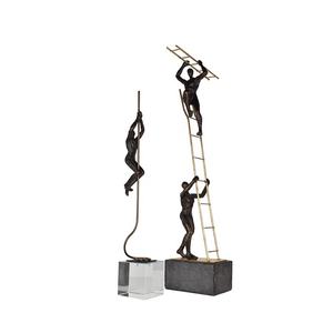 Avrupa reçine ofis masası üst altın folyo figürler kristal süsler - Product Image 5