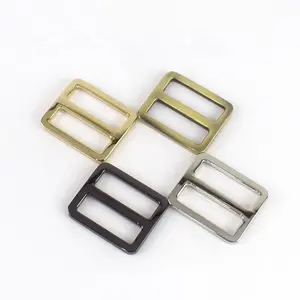 MeeTee F4-4-25mm High Quality Tri Glide BuckleためBag Strap Belt Webbing Center Bar Square Alloy Tri Glide Adjust Slider Buckle