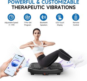Différents niveaux de plage de vitesse Fuseaux de comptage disponibles <span class=keywords><strong>Plaque</strong></span> de vibration de massage corporel avec Bluetooth en option - Product Image 5