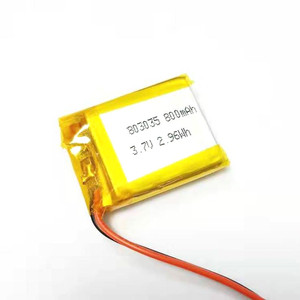 803035 800mah <span class=keywords><strong>3</strong></span>,7 v lithium polymer hard Battery's ion cells e-bike Battery packet - Product Image 1