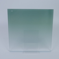 Verre décoratif translucide en céramique à dégradé de couleurs, verre imprimé à dégradé pour cloisons intérieures et bâtiments