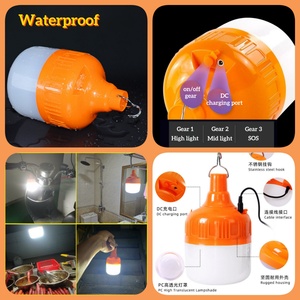 OTHC AY962 LED Energy-saving Outdoor Garden Camping Light Plastic Waterproof <strong>Rechargeable</strong> Bulb 6000K Daylight Dimmable Super - Product Image 4